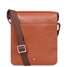 Hidesign Enzo 03 Tan Textured Medium Cross Body Bag-image-85