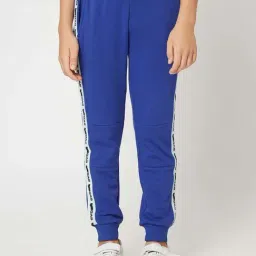 Gas Kids Vallarta Blue Printed Joggers-image-68