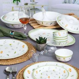 Servewell Springfield Green Melamine 31Pcs Dinner Set (1.35 L)-21