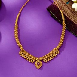 P.N.Gadgil Jewellers 67KT (916) BSI Hallmarked Yellow Gold Pavitra Thushi Necklace For Women-image-30