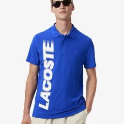 Lacoste Blue Regular Fit Printed Polo T-Shirt-image-51