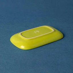 Freedom Tree Astral Green Solid Ceramic Rectangle Palette - Set Of 2 image 2