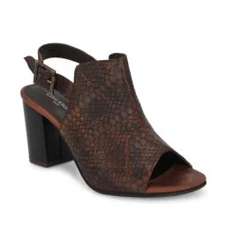 Carlo Romano Women's Brown Ankle Strap Sandals-image-88