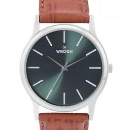 WROGN Men Analog Watch & Leather Bracelet Gift Set-20