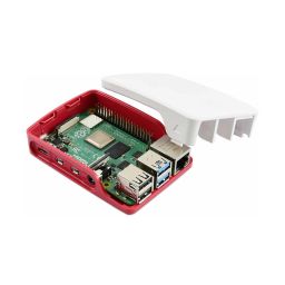 Raspberry Pi 4 Case Compatible with Pi 4 Model B 1GB, 2GB, 4GB, 8GB - (Red/White) - RS2426 Raspberry Pi 4 Case Compatible with Pi 4 Model B 1GB, 2GB, 4GB, 8GB - (Red/White) - RS2426 image 3
