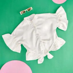 Pantaloons Junior Off-White Cotton Regular Fit Top-image-68