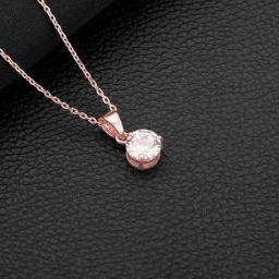 GIVA 92.5 Sterling Silver Pendant with Chain for Women-image-9