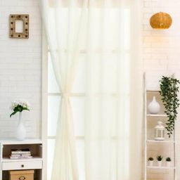 Ariana Ecru Cotton Linen 7 ft Door Curtain-image-45