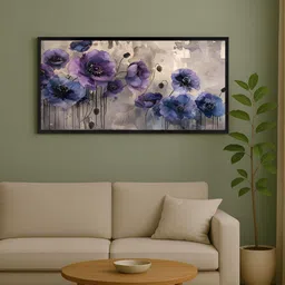 999Store Grey & Blue 1 Piece Canvas Other Wall Paintings-image-92