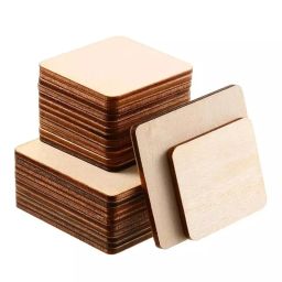 CHL Round MDF Wooden Coasters 10x10 cm Wood Material 200 g (Set of 6)-76