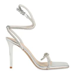 Aldo Women's Silver Ankle Strap Stilettos-image-27