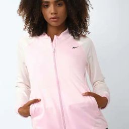 Reebok Pink Color-Block Sports Jacket-image-17
