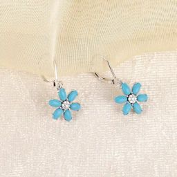 The Real Effect London 800 Sterling Silver Drop Earrings for Women-image-31