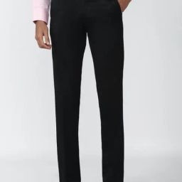 Van Heusen Black Slim Fit Trousers-image-76