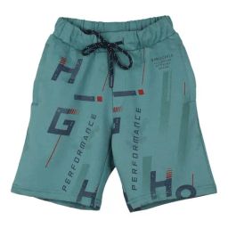Monte Carlo Kids Green Printed Bermuda-image-3