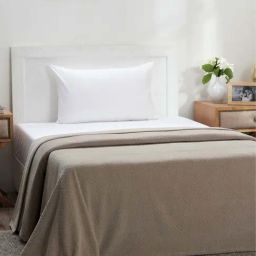 Maspar Colorart Blaize Silver Grey Cotton 200 TC 256 GSM Single Bed Cover-image-83