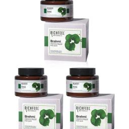Richfeel Brahmi Intensive Repair Hair Pack - Pack of 3-image-84