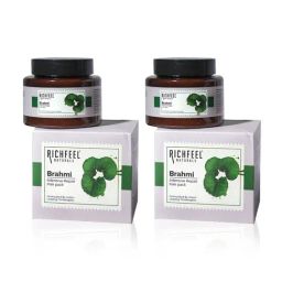 Richfeel Brahmi Intensive Repair Hair Pack - Pack of 2-image-35