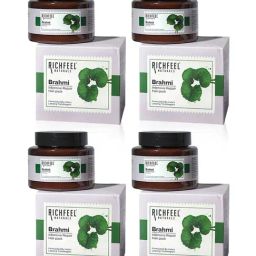 Richfeel Brahmi Intensive Repair Hair Pack - Pack of 4-image-37