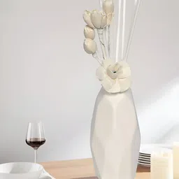 Aura White Textured Ocean Potpourri Flowers Aroma Oil Diffusers-18