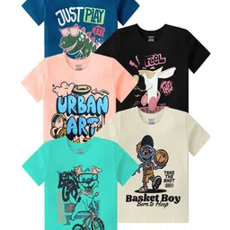 Kiddeo Boys 5 Printed T-shirt-image-20