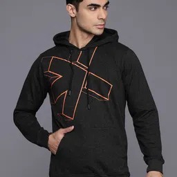 HRX by Hrithik Roshan Printed Melange Effect Hooded Running Sweatshirt-image-84