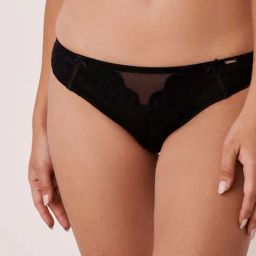 La Vie En Rose Black Lace Work Panty-image-93