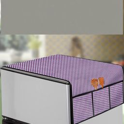 The Furnishing Tree Violet Plastic Refrigerator Cover-image-97
