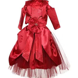 Samsara Couture Red Satin Dress-29