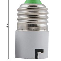 DECOFOLD White Copper E27 to B22 Bulb Convertor Holder Lamp Base Socket Screw to Light Bulb Adapter Converter for Metal Ed Halogen | Lamp Base Adapter - Pack of 4 image 3