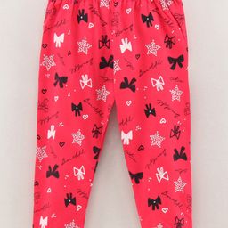 Grab It Ankle Length Printed Leggings - Dark Pink-12