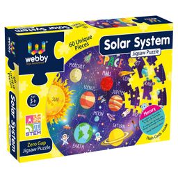Webby Jigsaw Floor Puzzle With Flash Card Solar System Purple - 60 Pieces-16
