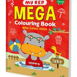 Sawan Red Mega Colouring Book with Colour Hint- English-20