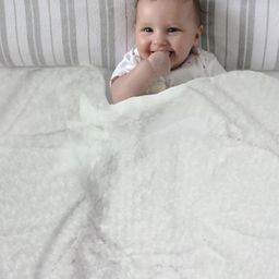 Baby Moo Swirl Fur Luxurious Blanket - White-image-81