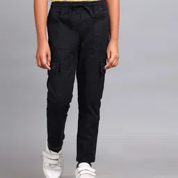 Zion Canvas Solid Cargo Pants - Black-picture-6