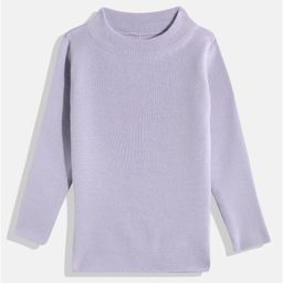 RVK Full Sleeves Solid Skivvy Sweater - Lavender-picture-37