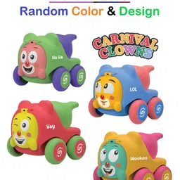 ADKD Friction Powered Carnival Clowns Candy Vehicles Toys Pack of 3 (Random Color & Design)-picture-22