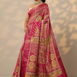 Libas Women Ethnic Motifs Printed Zari Saree-picture-36
