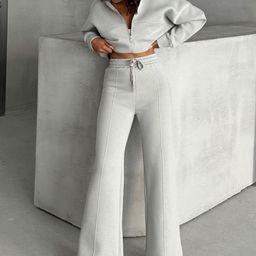 Zwankee Hight Neck Top With Trousers Co-Ords-image-31