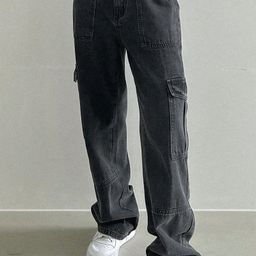 NU CLOTHS Women Jean Wide Leg High-Rise Stretchable Jeans-image-80