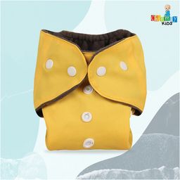 Chinmay Kids Printed Diapers Pack of 2 | Size Adjustable Baby Cloth Button Diaper - Washable/Reusable Nappies for Infants & Toddlers With Insert image 4