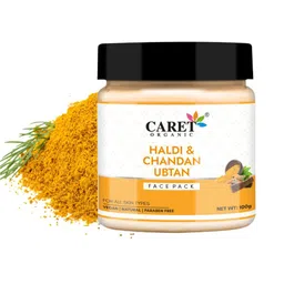 CARET ORGANIC Haldi & Chandan Ubtan Face Pack- 100 g-60