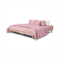 Zarf Pink & Rose 6 Pieces Cotton Double King Superfine Bedding Set-image-23