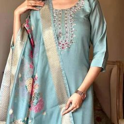 Kurti With Dupatta & Bottomwear-image-54