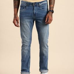 Being Human Men Straight Fit Heavy Fade Stretchable Jeans-image-76