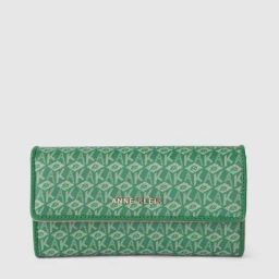 Anne Klein Green Logo Wallet for Women-39