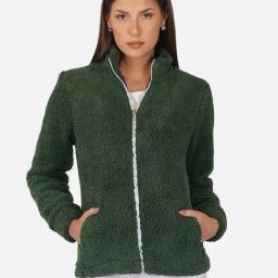 PURYS Green High Neck Jacket-picture-10