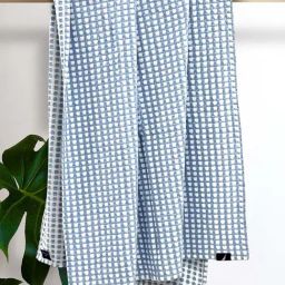 Nautica Odyssey Blue 300 GSM Cotton Designer Waffle Bath Towel-image-80