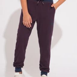 Jack & Jones Junior Kids Purple Cotton Joggers-image-8