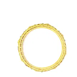 Priyaasi Multi Color Ruby Emerald Gold-Plated Bangles - Set of 2 image 4